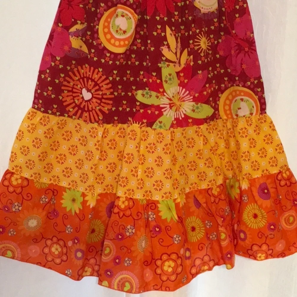 🍇The Children’s PLACE pink and red floral  (6X/7)  dress GUC